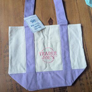 Trader Joe's mini totes pastel purple
